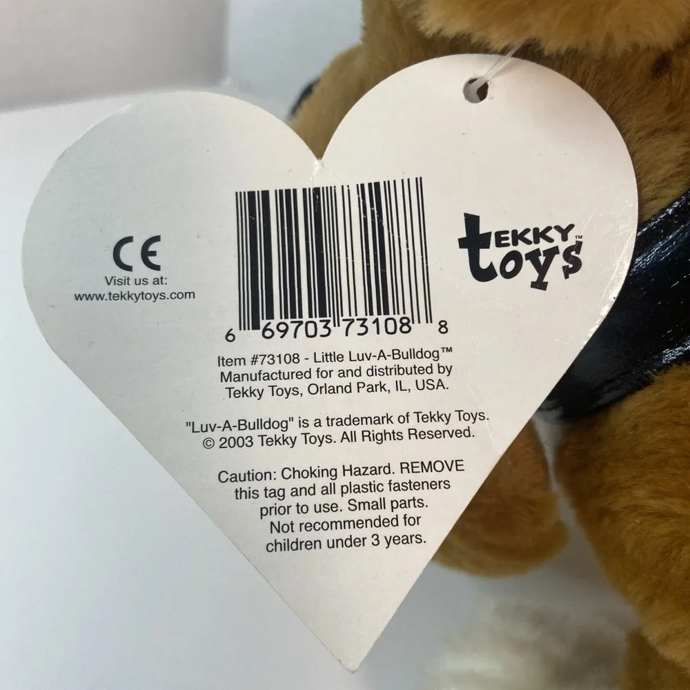 Vtg 2003 Tekky Toys Luv a Bulldog Plush Dog Puppy Sings Lovesick Blues & Wiggles